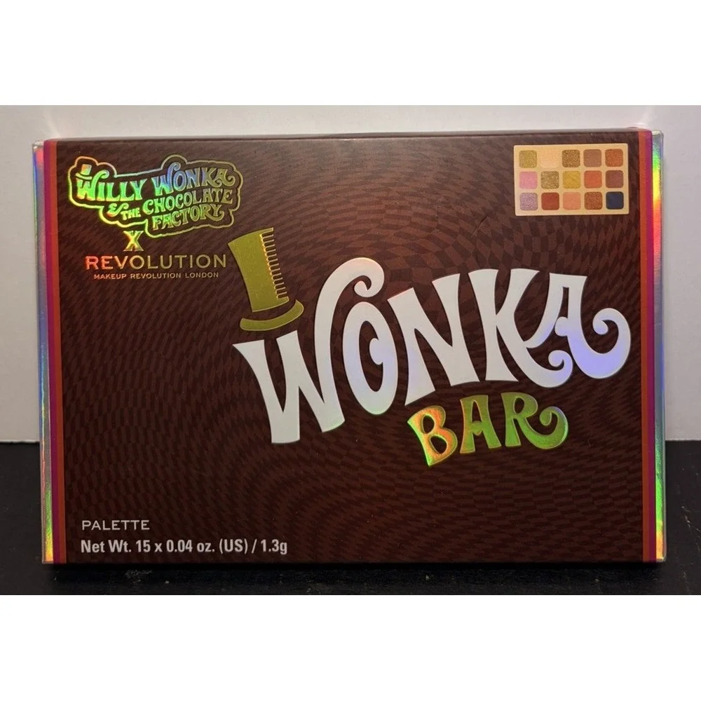 Willy Wonka X Revolution BUNDLE Lot Golden Ticket Eyeshadow Highlighter Lip Balm